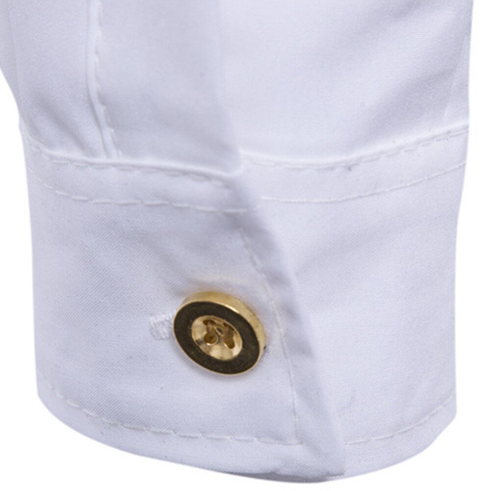 Mannen Shirt Lange Mouw Turn Down Kraag Diagonaal Dubbele-Breasted Knop Katoenen Shirt Shirt Heren Shirts Big Size 2XL