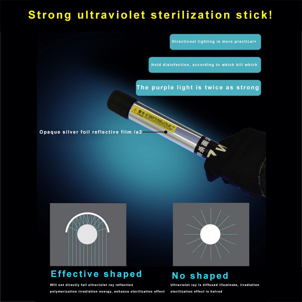 UV Licht Handheld Uv Effiziente Entkeimungslampe Uv Ozon Desinfektion Sterilisation Stick für Home Office