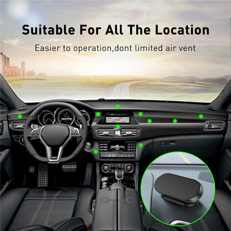 GTWIN Magnetic Car Phone Holder Dashboard Magnet Phone Stand Steering Wheel Holder Car Phone Mount for iPhone 12 11 pro Xiaomi