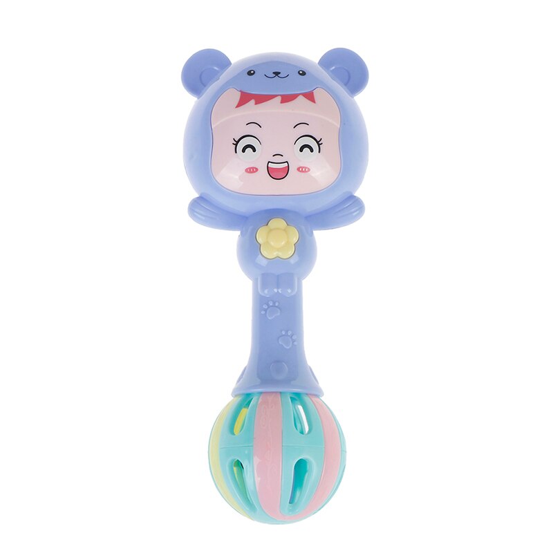 1Pcs Baby Shaker Sand Hammer Toy Dynamic Rhythm Stick Baby Rattles Kids Musical Party Favor Musical Instrument Toys Random Color