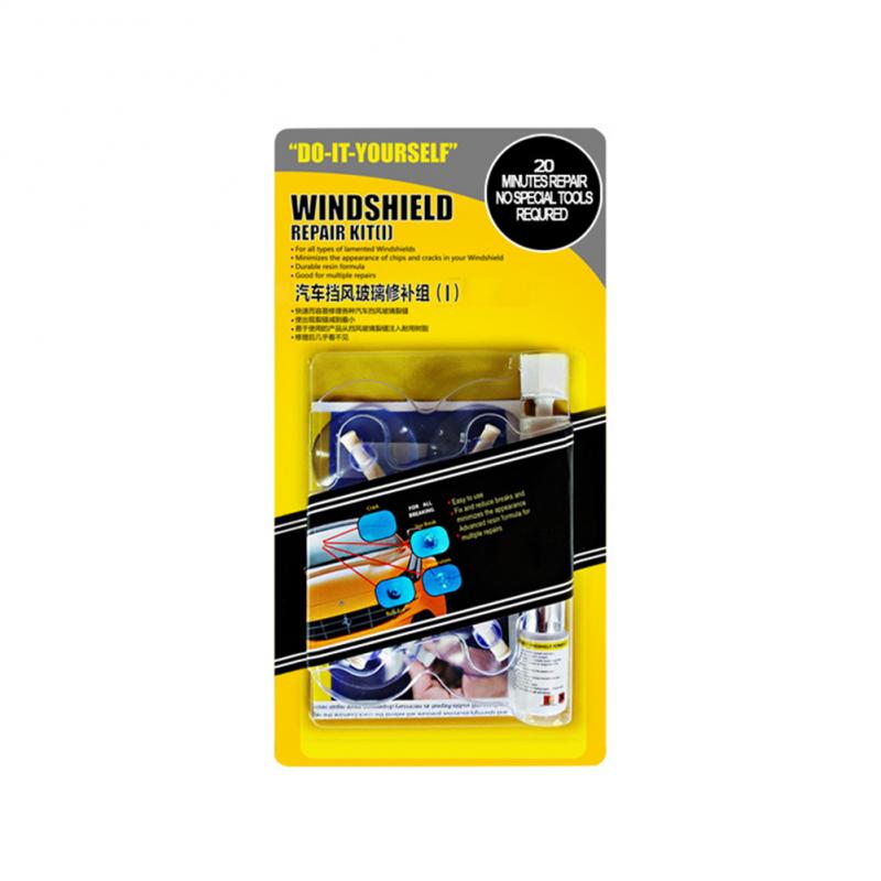 Window Screen Windshield Repair Kit Suction cup Car Glass Repair Tool For Crack Polishing DIY Auto Maintenance Set