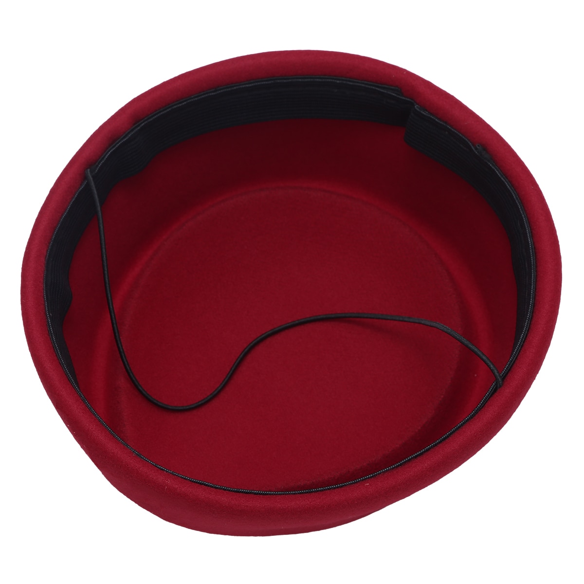 Gorro de azafata para mujer, sombrero de lana de fieltro para azafatas, decoración de de disfraces, pastillero, sombrero de Base de tocado en forma de lágrima