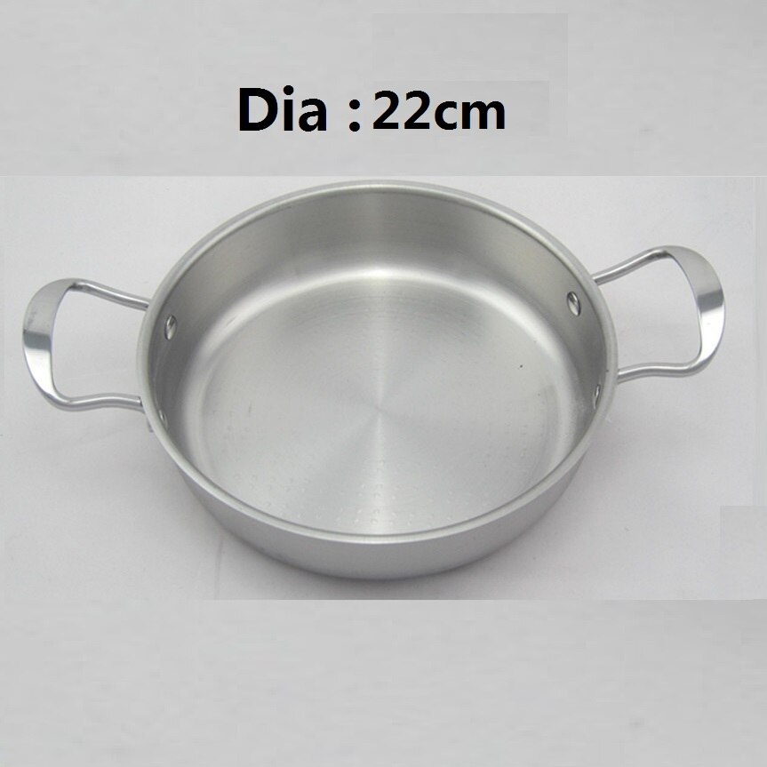 22cm stekpannor och grillpannor utan rostfritt stål.