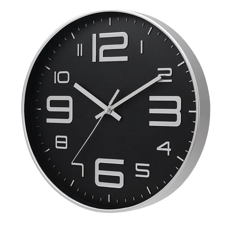 Relógio de parede moderno e simples de 8 polegadas adequado para quarto, sala de estar, relógio decorativo de sala de estudo: green