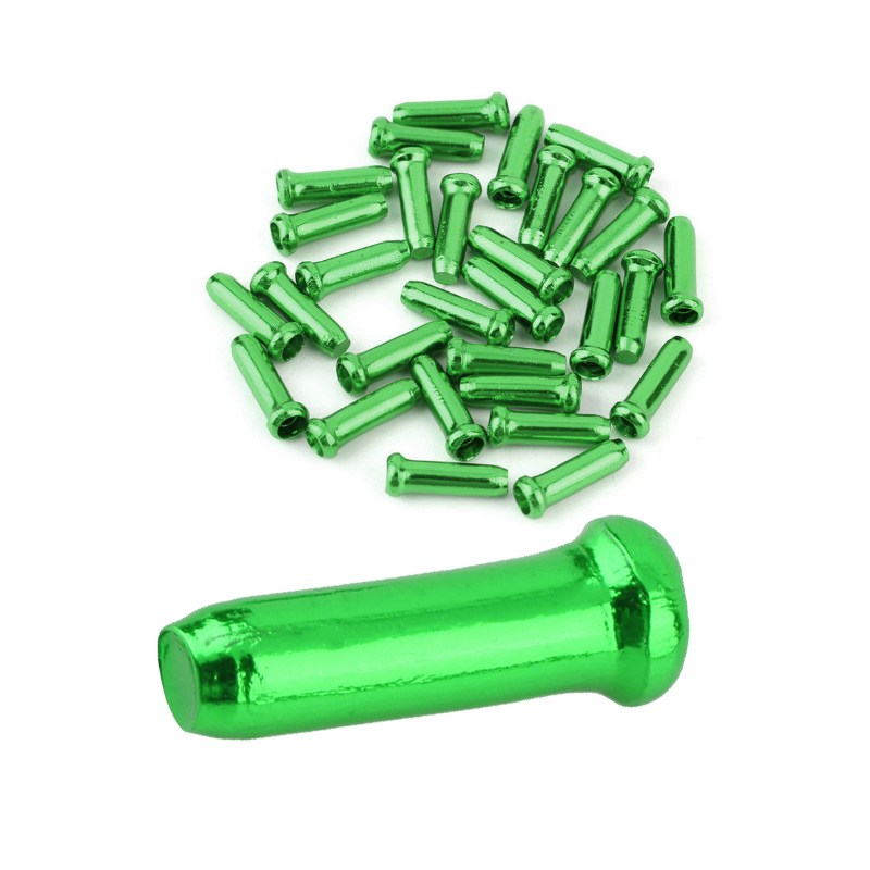 20Pcs 50Pcs Bicycle line tail cap Road mountain Bike brake cable end Aluminum Alloy Cables Cover Bicycle Accessories