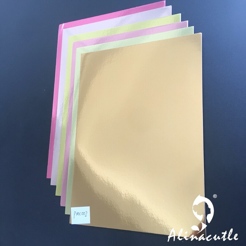 6 farver  x 2 ark karton papir karton grønne farver nuancer spejl  a4 250 gsm scrapbogspapir pakke craft pad alinacraft