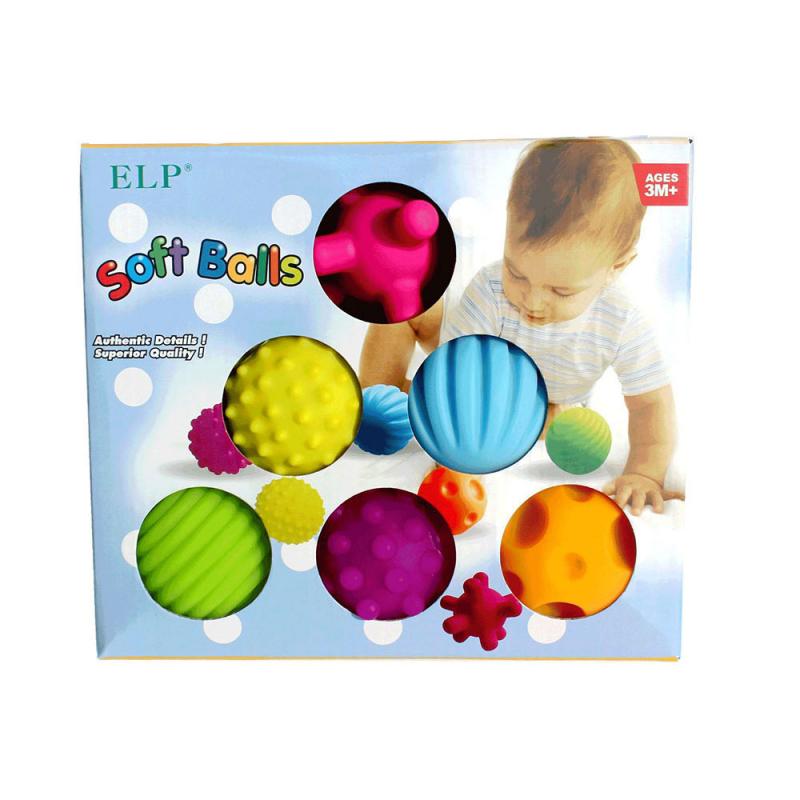 4/6 Pcs Baby Geweven Multi Bal Massage Ballen Touch Hand Bal Speelgoed Zintuiglijke Ballen Draagbare Fysiotherapie Bal Douche bad Speelgoed