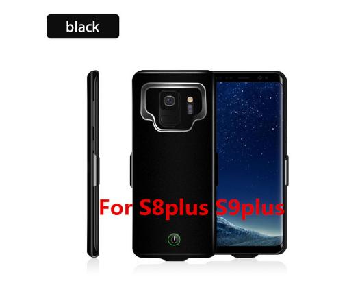 Batterie Ladegerät fall Für Samsung Galaxy S8 S9 Plus A8 Plus Batterie Lade Fall Backup Pack Power Bank Fall für S 8 S 9 EINE 8: Black for S8 S9 Plus