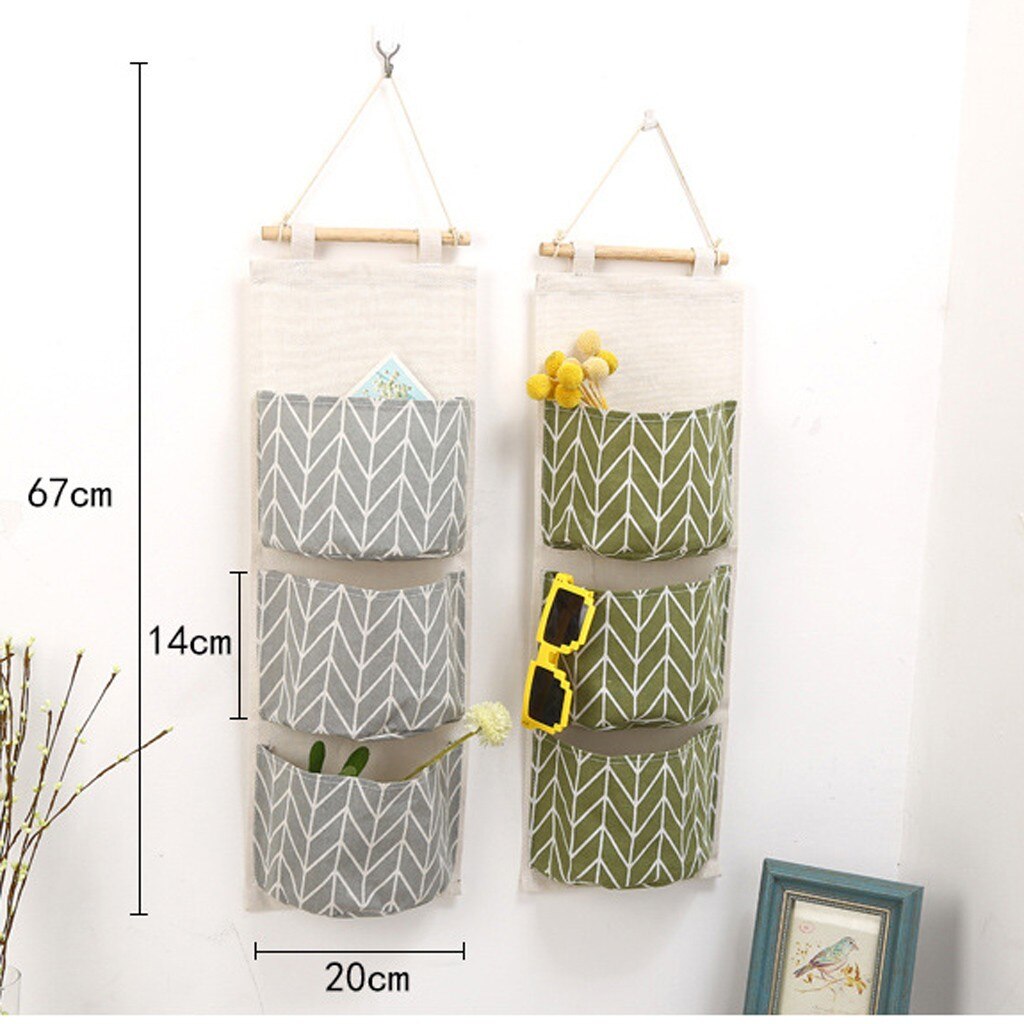 3 kratownica na ścianę wisząca torba robić przechowywania tkaniny Organizer robić suszenia prania pojemnik na zabawki ozdobne kieszenie zaoszczędzić miejsce przechowywanie w domu