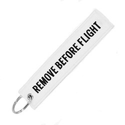 Tag Bagagli Trave Accessori con Rimuovere Prima Del Volo Del Ricamo Portachiavi Key Tag Regalo Speciale per Gli Amanti di Aeronautica: 6