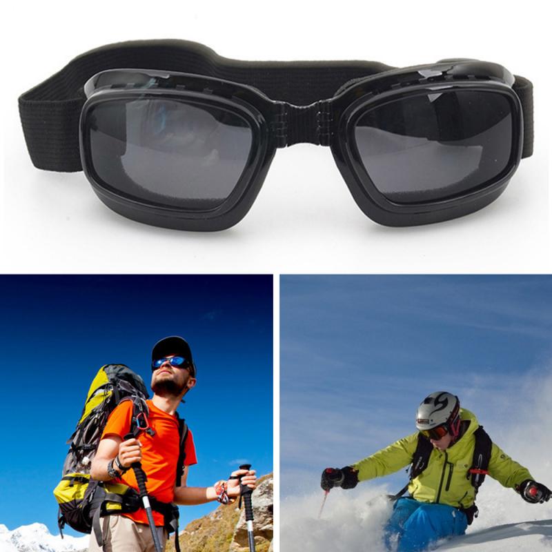 Klapp Brille Winddicht Spiegel Staubdicht Spritzen nachweisen Farbe Film Schweißen Spiegel Unterhose Motorrad Brille Anti-Nebel groß Ski Maske