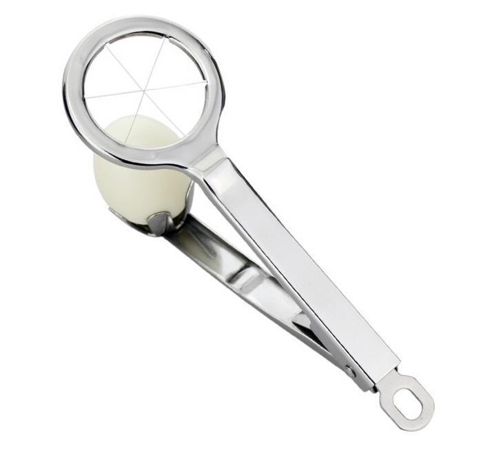 Stainless Steel Egg Cutter Egg Preserved Egg Slicer Multi-Function Fruit Flap Cutter Kitchen Utensils