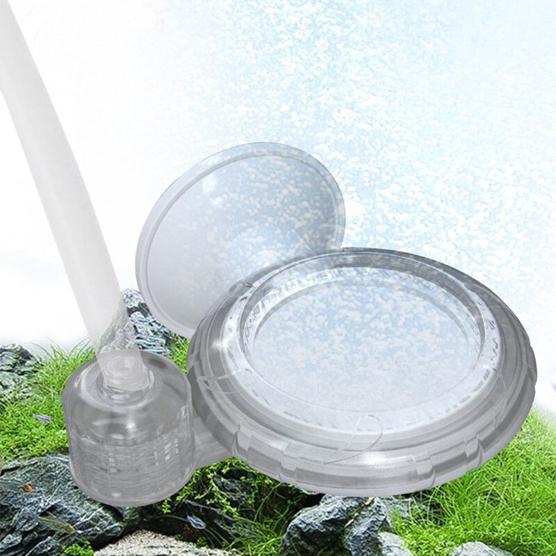Fish Tank CO2 Diffuser Bubble High Solubility Ceramic Diffuser Disc Air Refiner CO2 Atomizer Reactor for Aquatic Plant Aquarium