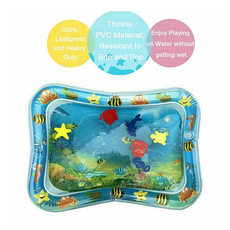Neue Baby Wasser Spielen matt Spielzeug Aufblasbare Verdicken Wasserdichte PVC Kleinkind Bauch Zeit Playmat Kleinkind Aktivität Spielen Zentrum Wasser matt
