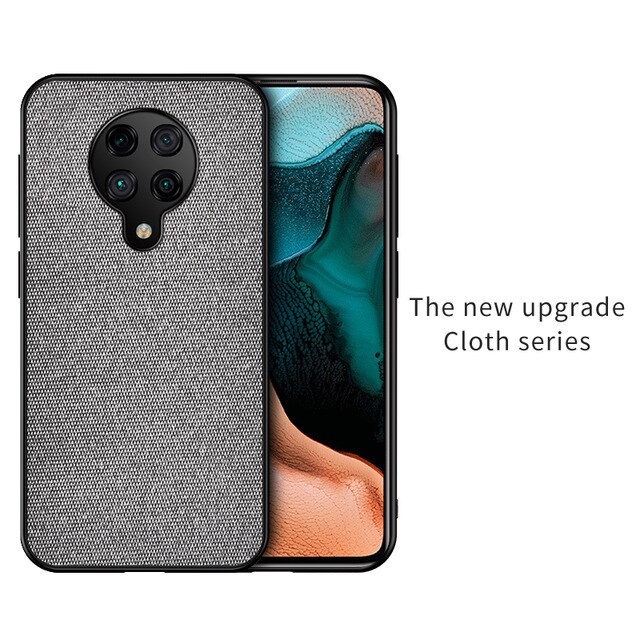 Funda de tela para Huawei Y9A, funda de lujo suave de silicona de TPU, funda trasera de plástico de PC duro para Huawei Y9A, Coque, Fundas a prueba de golpes: Gray