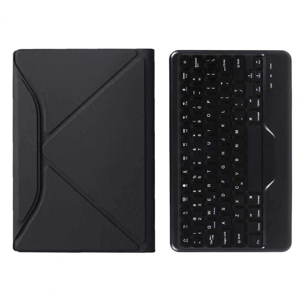 Voor Samsung Tab A8 SM-X205/X200 Tablet Keyboard Case Bluetooth-Compatibel Toetsenbord Case Afneembare Touchpad Volledige Beschermhoes: Black B