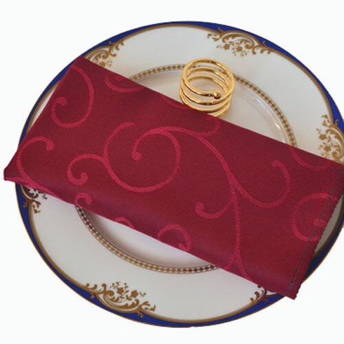 1 pcs 20x20cm Table Napkin Wedding Party Table Decorations Western Dinning Table Supply: Wine Red
