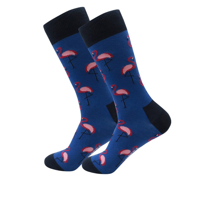 Glade sokker bomull soft sox vakker lama hund kurve menn morsomme kvinner damer jenter kunst: Rød