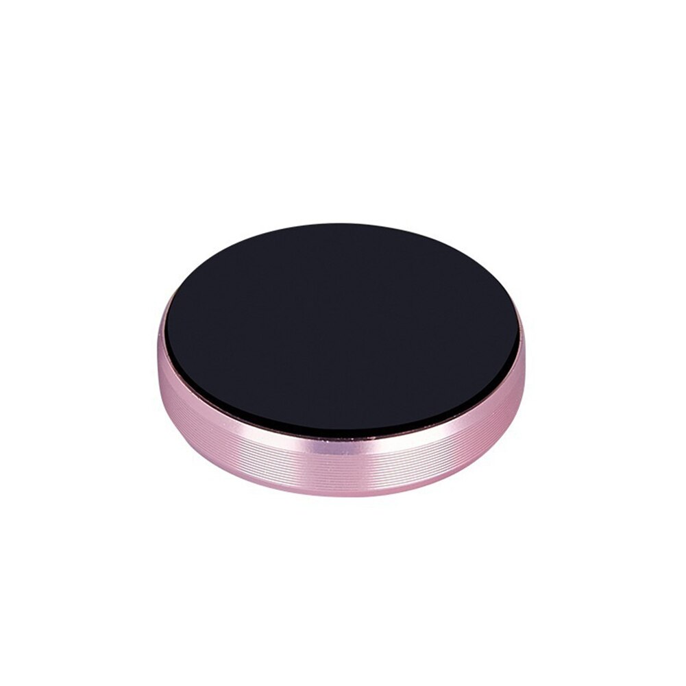 Universele Magnetische Auto Telefoon Houder Stand Voor Mobiele Telefoon Auto Gps Magneet Mount Telefoon Houder Magnetische Auto Houder: Rose Gold Circle