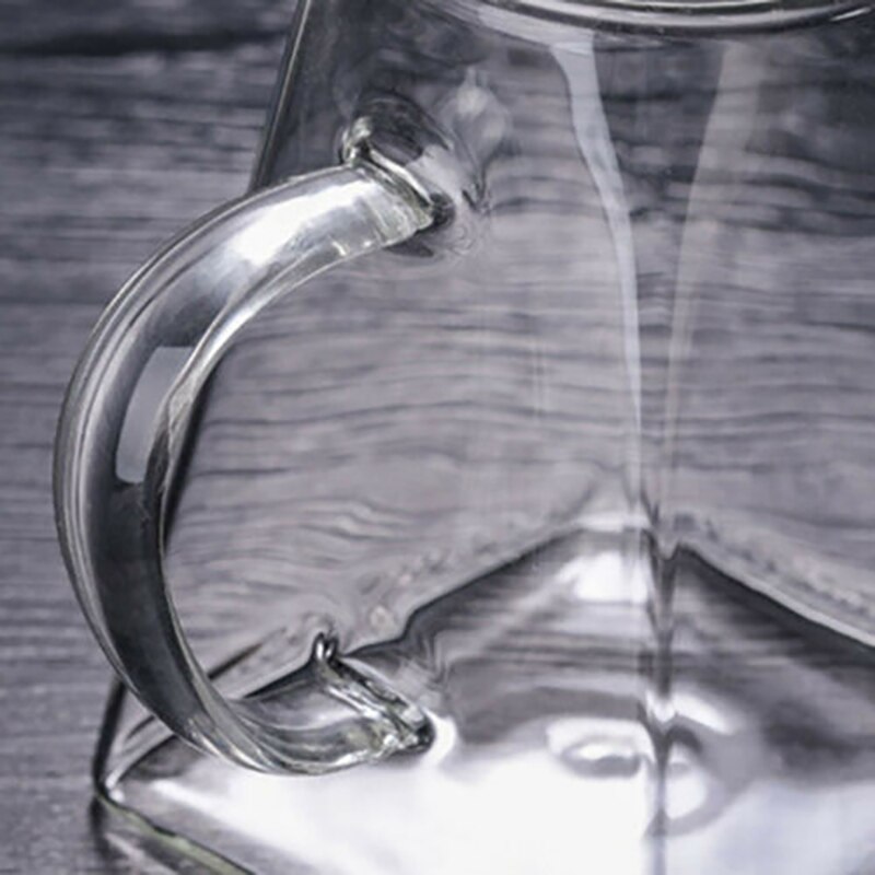 350ml 550ml Glass Square Teapot High Temperature Resistant Loose Leaf Flower Tea Coffee Pot Stainless Steel Infuser Filter