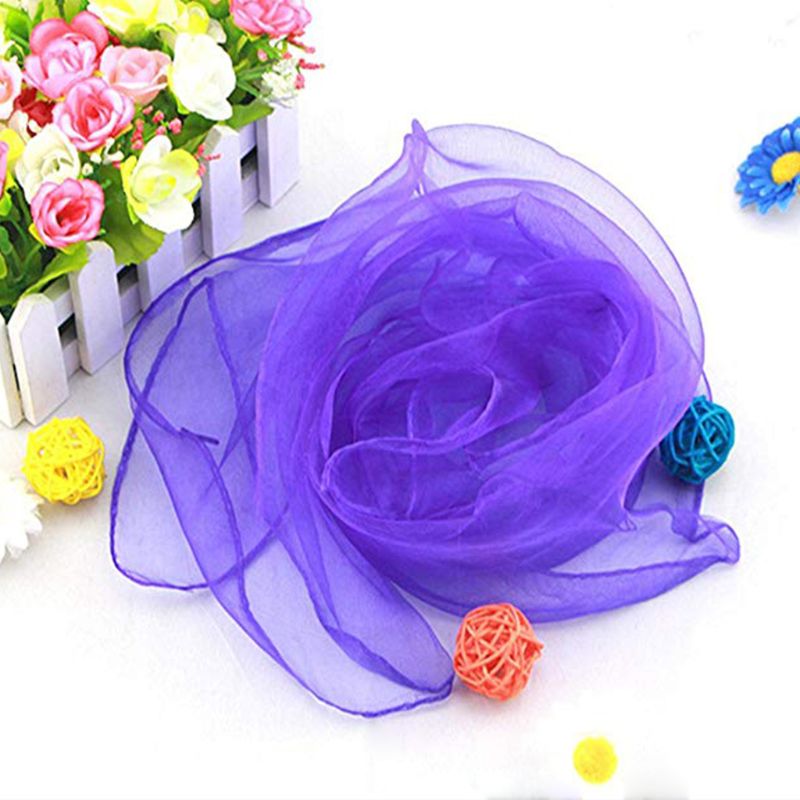 Dancing And Juggling Towels Candy Colored Gym Towel Dance Practical Gauze Scarf Chiffon 6 colors