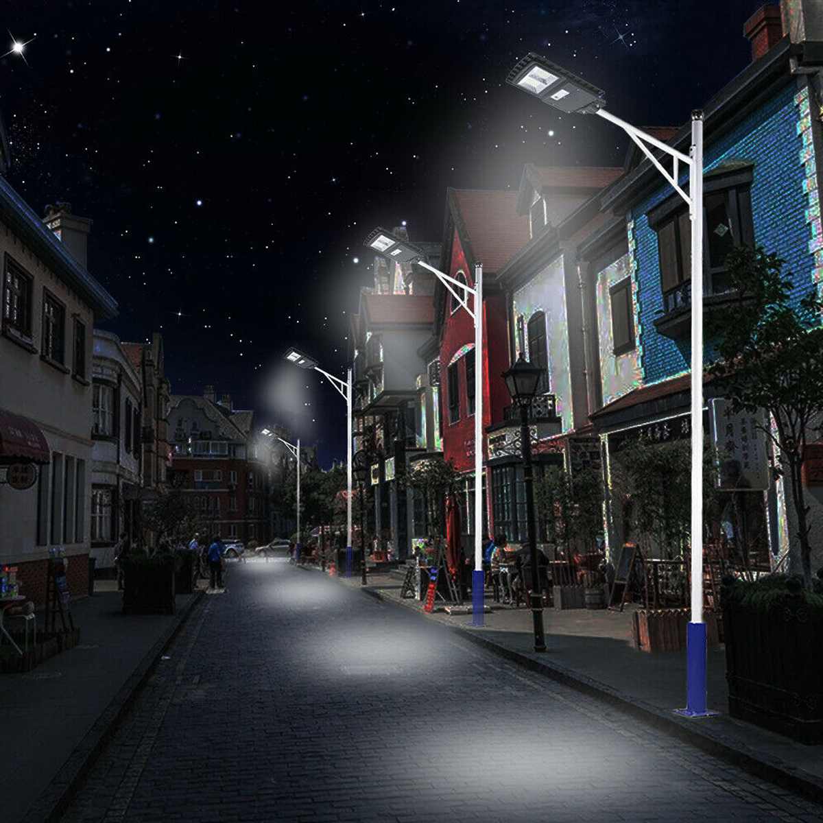 600W 1200W 1800W 2800W Polycrystalline Solar Lamp LED Solar Street Light Outdoor Led light Waterproof for Plaza Garden Yard