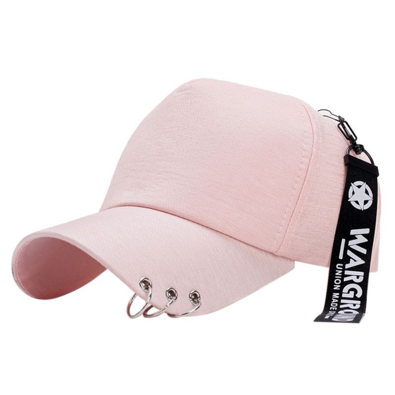 street long golf cap golf hat and iron ring Korean hat 4 colors: Pink