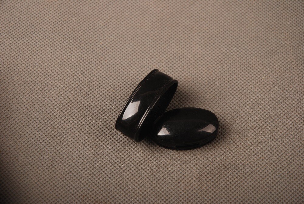 Full Black Fuchi &amp; Kashira Sword Fittings for Samurai Japanese Katana or Wakizashi or Tanto Nice Metal Crafts KFA04