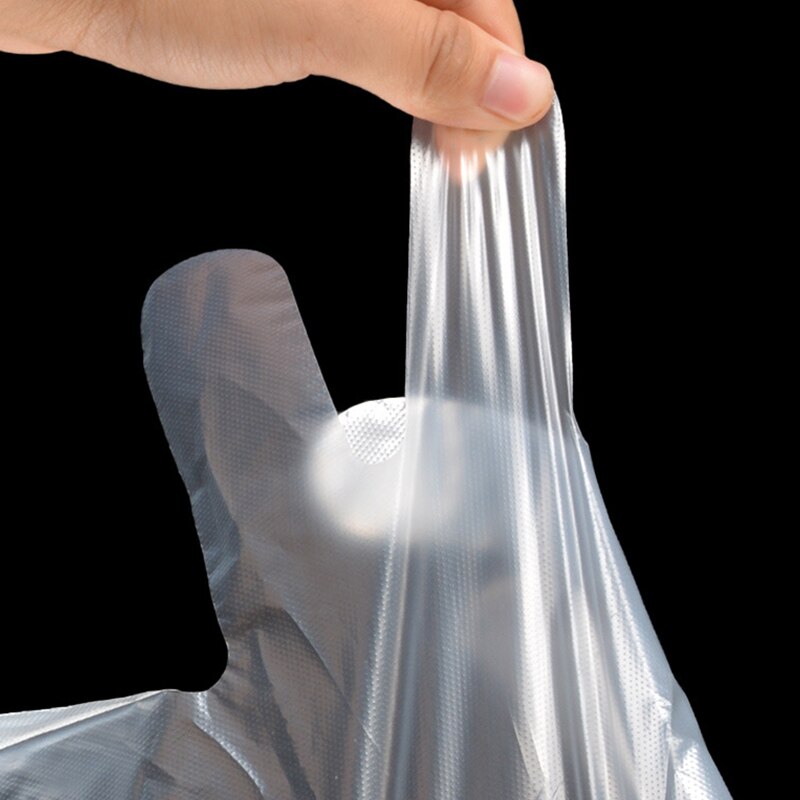 100Pcs Clear Wegwerphandschoenen Transparante Plastic Gezondheid Handschoenen Latex Gratis Voedsel Prep Veilig Handschoen Voor Koken Schoonmaken Bbq