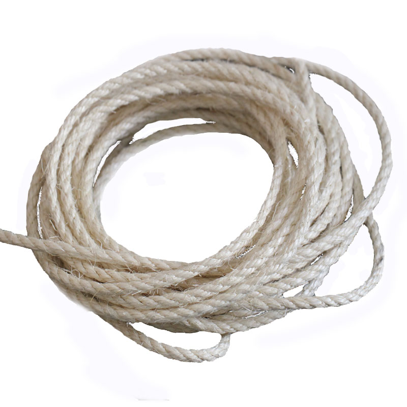 Marco de escalada para gatos, cuerda de Sisal de 6mm, tablero de rascado para gatos caseros, accesorios de bricolaje, Material blanco, columna de garra para gatos