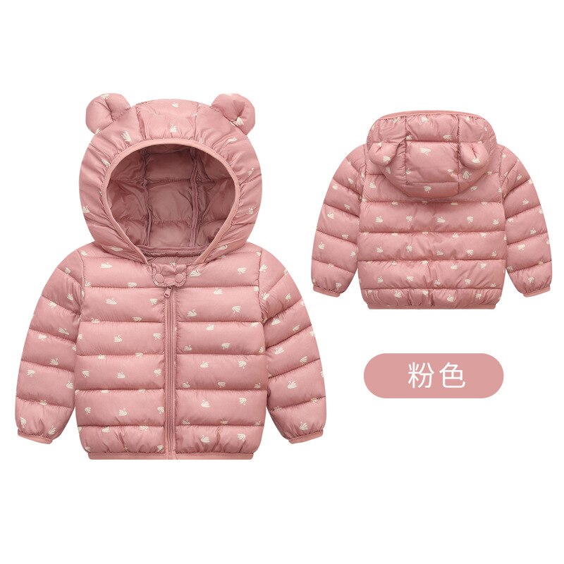 Winter Leuke Sneeuw Dragen Lichtgewicht Warm Baby Meisje Snowsuit Baby Winter Kleding Baby Boy Winter Baby Snowsuit Voor 1-4 Jaar: Pink / 12M height 70 77cm
