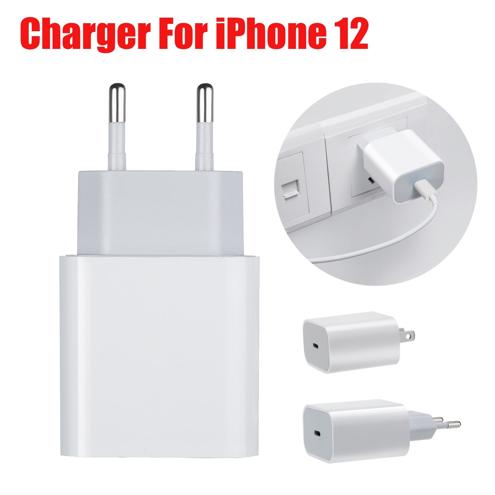 top produkt 18w Ladegerät USB-C Power Adapter Schnell Ladegerät Für iPhone 12 und