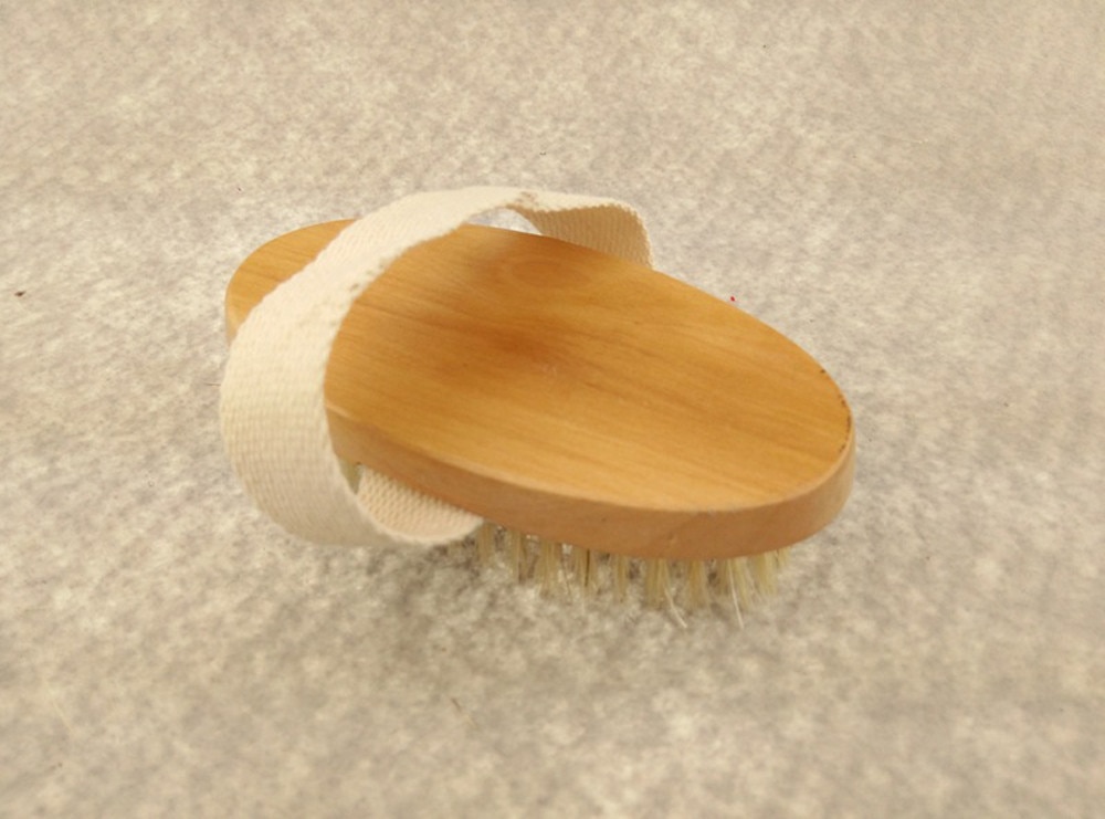 Cepillo de masaje cepillo para celulitis masajeador de espalda de limpieza Premium Cerda Natural de madera de baño ducha cuerpo piel seca, cepillo de Spa #50