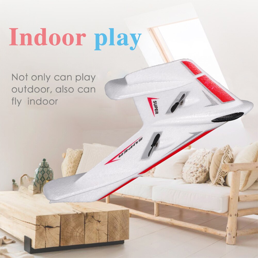 FX601 RC Airplane 2.4GHz 2CH Small Plane EPP Indoor Flight Best RC Toys for Kids Boys with 3 Battery