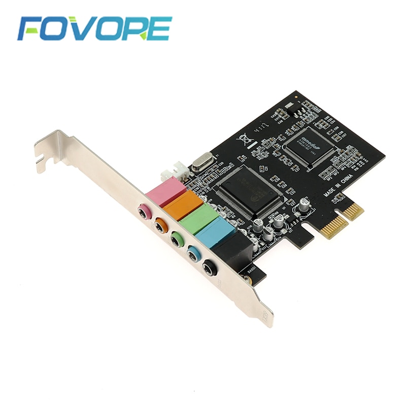 Pci Geluidskaart 5.1CH 5.1 Kanaals CMI8738 Chipset Audio Pci-e 5.1 Stereo Digitale Kaart Desktop Geluidskaart