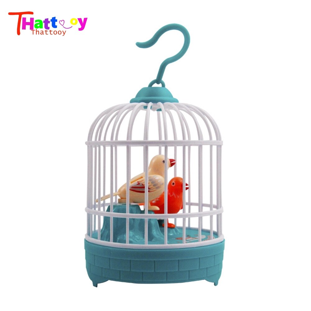Kinderen Elektrische Vogel Speelgoed Simulatie Voice Control Birdcage Speelgoed Voor Kinderen Beste Cadeaus