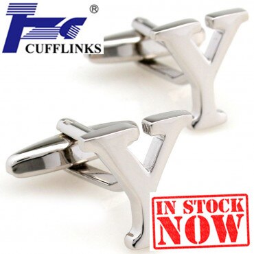 Y Letter Alphabet Cufflink Cuff Link 2 Pairs