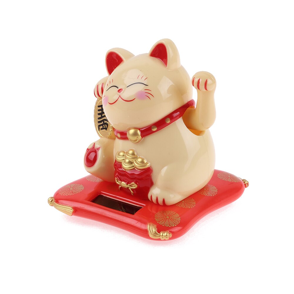 1 Pc Fortuin Katten Zonne-energie Maneki Gastvrij Lucky Wenken Poot-Zwaaien Home Office Restaurant Decor Ambachten