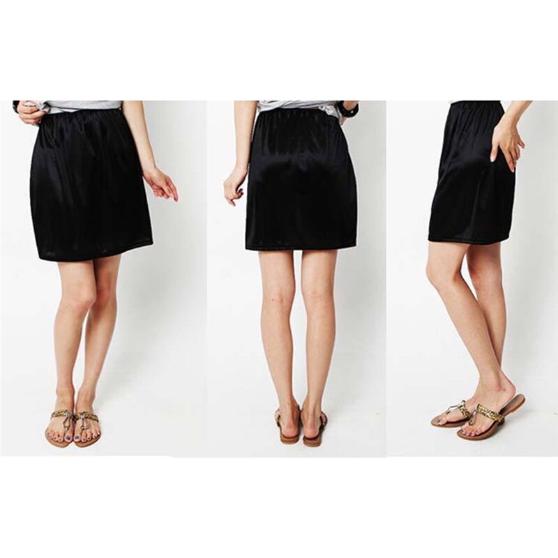 Woman Half Siips Elastic High Waist Commuting Office Solid Skirt Ladies Casual Loose Skirt Summer Women Clothing