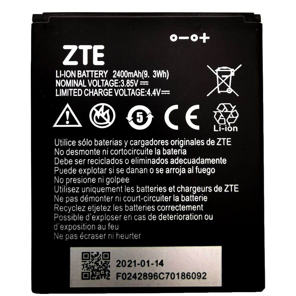 Jaar 100% Originele 2400Mah Li3824T44P4h716043 Batterij Voor Zte Blade A520 A521 BA520 Mobiele Telefoon Batterij