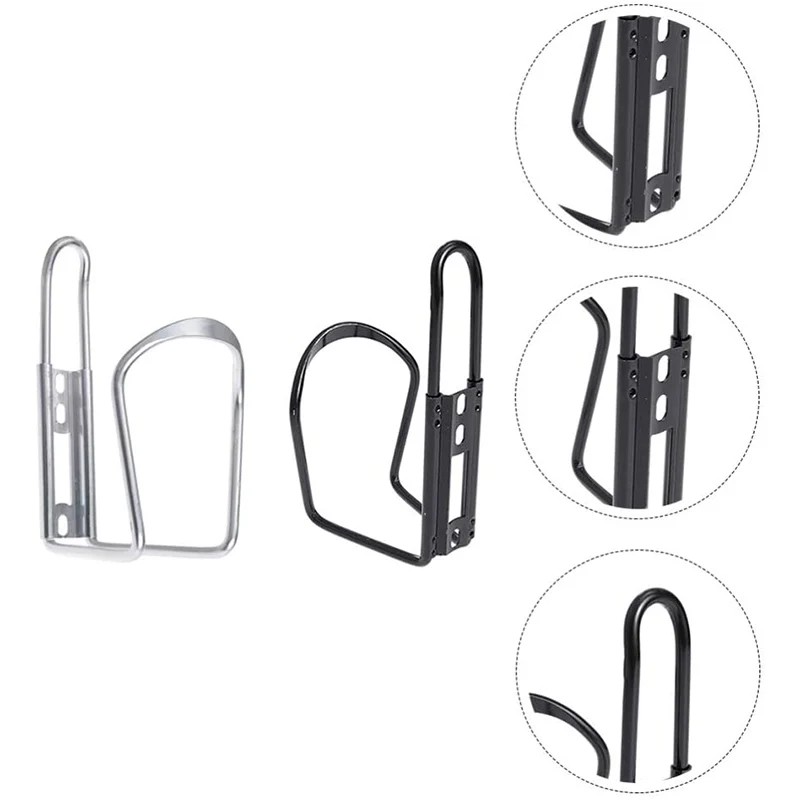 2pcs Bicycle Bottle Holder Outdoor Road Mountain Bike Water Kettle Cage Rack Aluminum Alloy Universal Cycling Drink Holder Cup