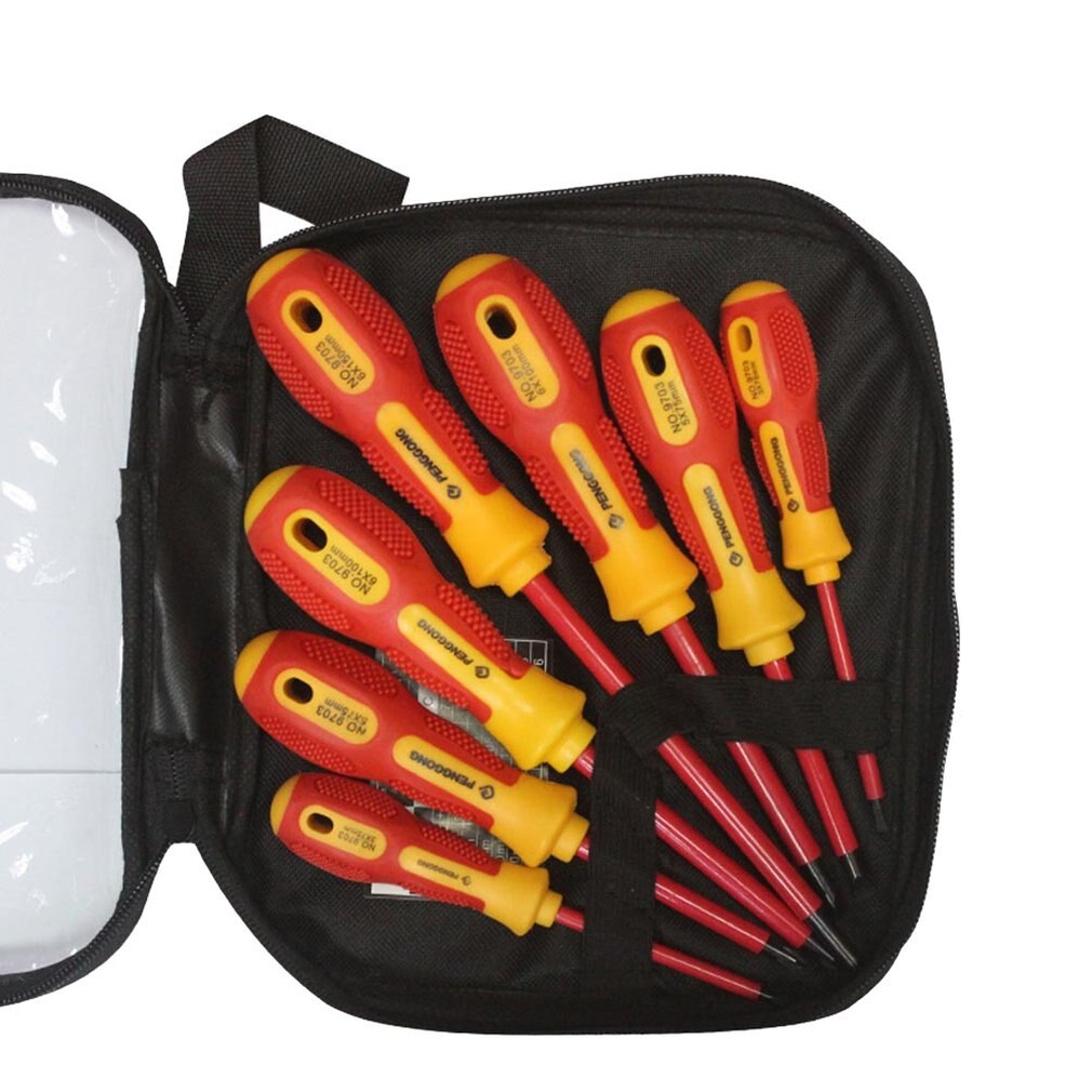 Durable 7PCS/SET Multifunctional Electrical Insulation Screwdriver Combination Tool Utilities Installation Maintenance Tool