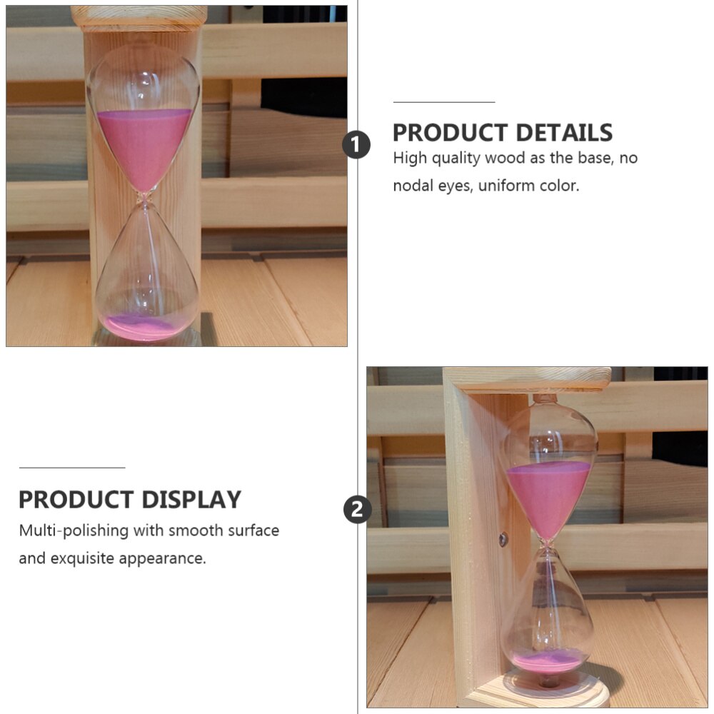 1Pc Hourglass Timer Glass Timer 15-Minute Hourglass Timer Transparent Timer