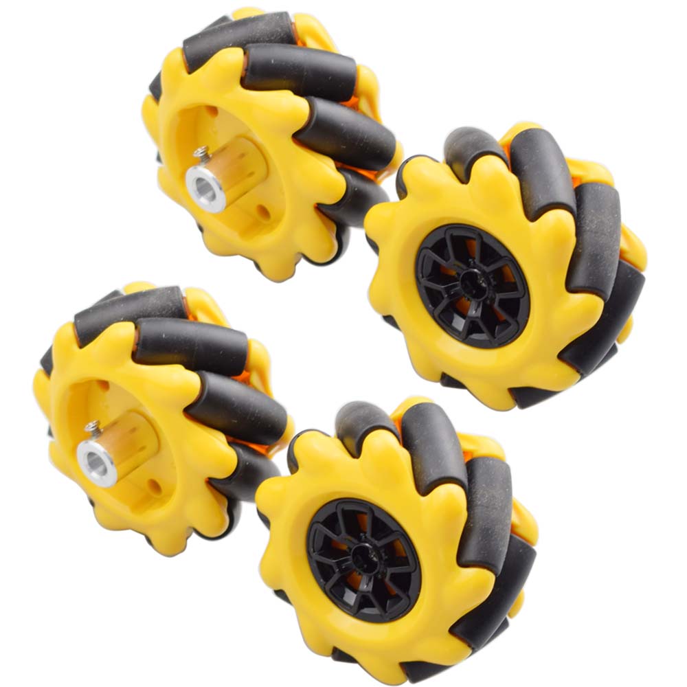 5KG Load 60mm Mecanum Wheel with 4/6mm Couplings for Arduino STM32 Robot Car Chassis Kit DIY STEM Toy Parts