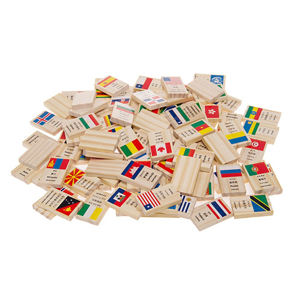 100 Pcs Wooden Board Toys Game Early Learning Cognitive Educational Toys