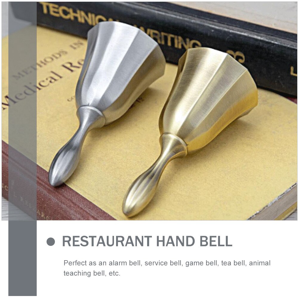 Call Bell Desktop Zinc Alloy Bell Metal Bell for Bar Restaurant Hand Bell Bell for Restaurant Kitchen Desktop