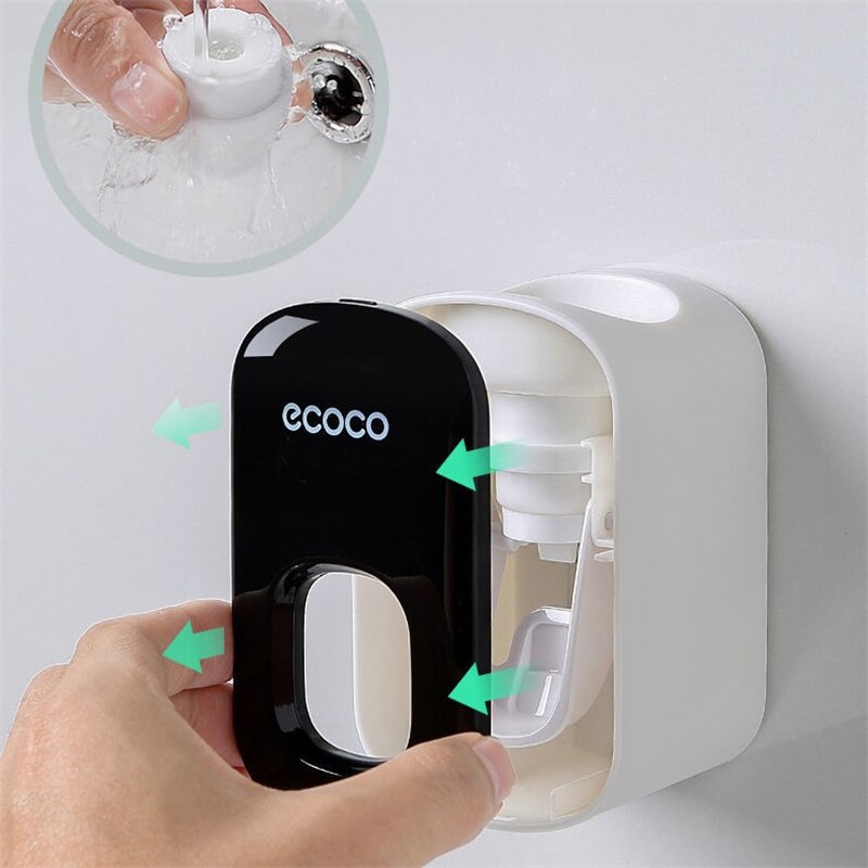 Multifunctional Automatic Dispenser Toothpaste Free Punching Wall Hanging Toothpaste Press Waterproof Squeezer For Bathroom