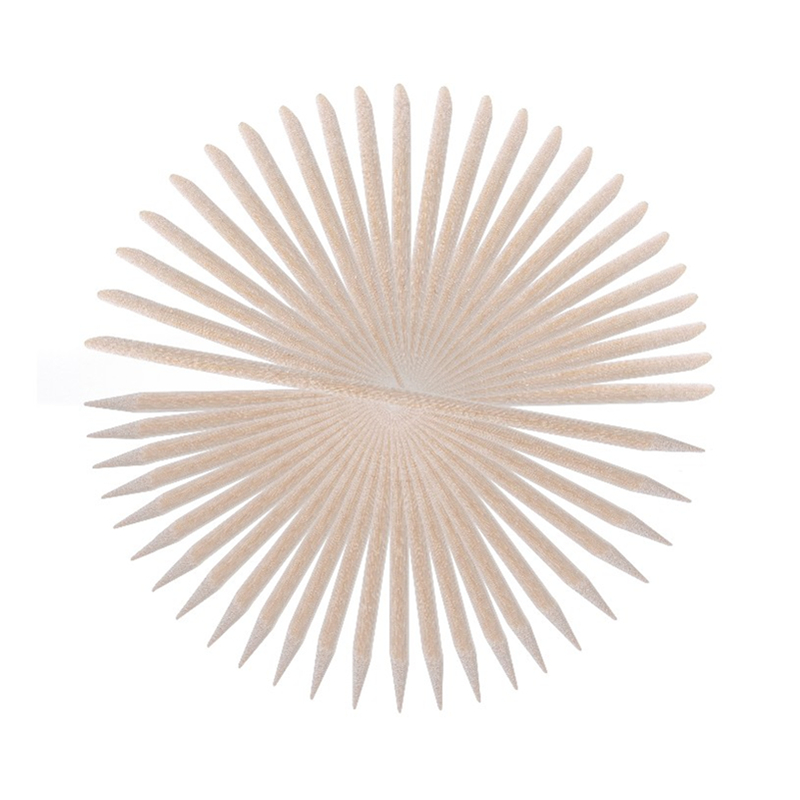 100Pcs Nail Dirt Cleaning Rod Nail Nail Professionele Cleaning Tools Nail Gereedschap Oranje Houten Stok