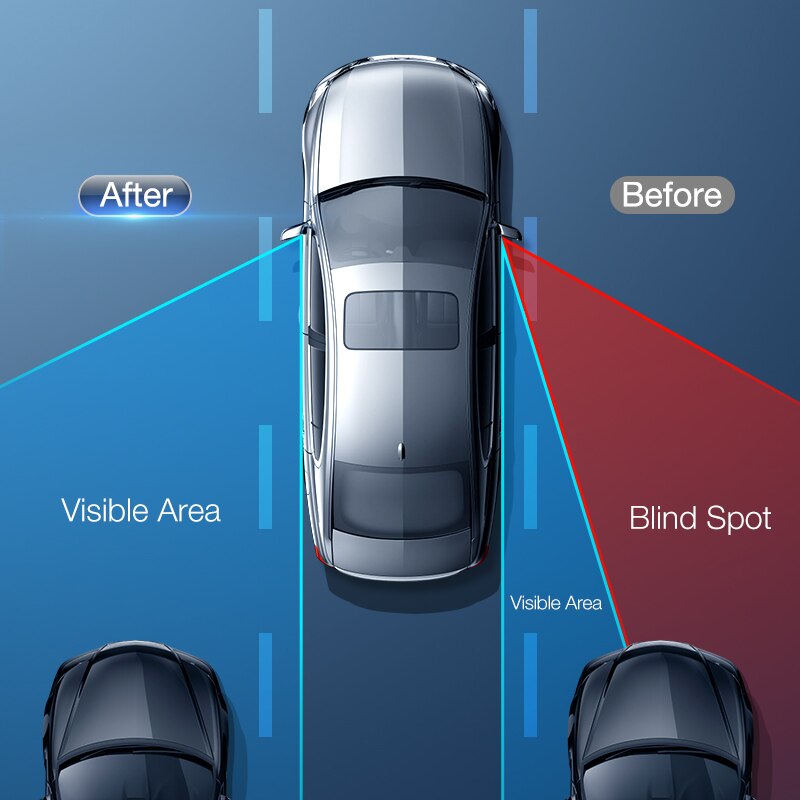 Cafele 2 stücke Auto Spiegel HD Rückspiegel 360-grad Weitwinkel Konvexen Spiegel Wasserdichte Auto blind Stelle Spiegel mit Sauger