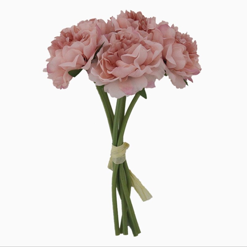 3 bundter kunstige pæoner boligindretning tilbehør blomsterarrangement borddækning bryllup diy indendørs møbler